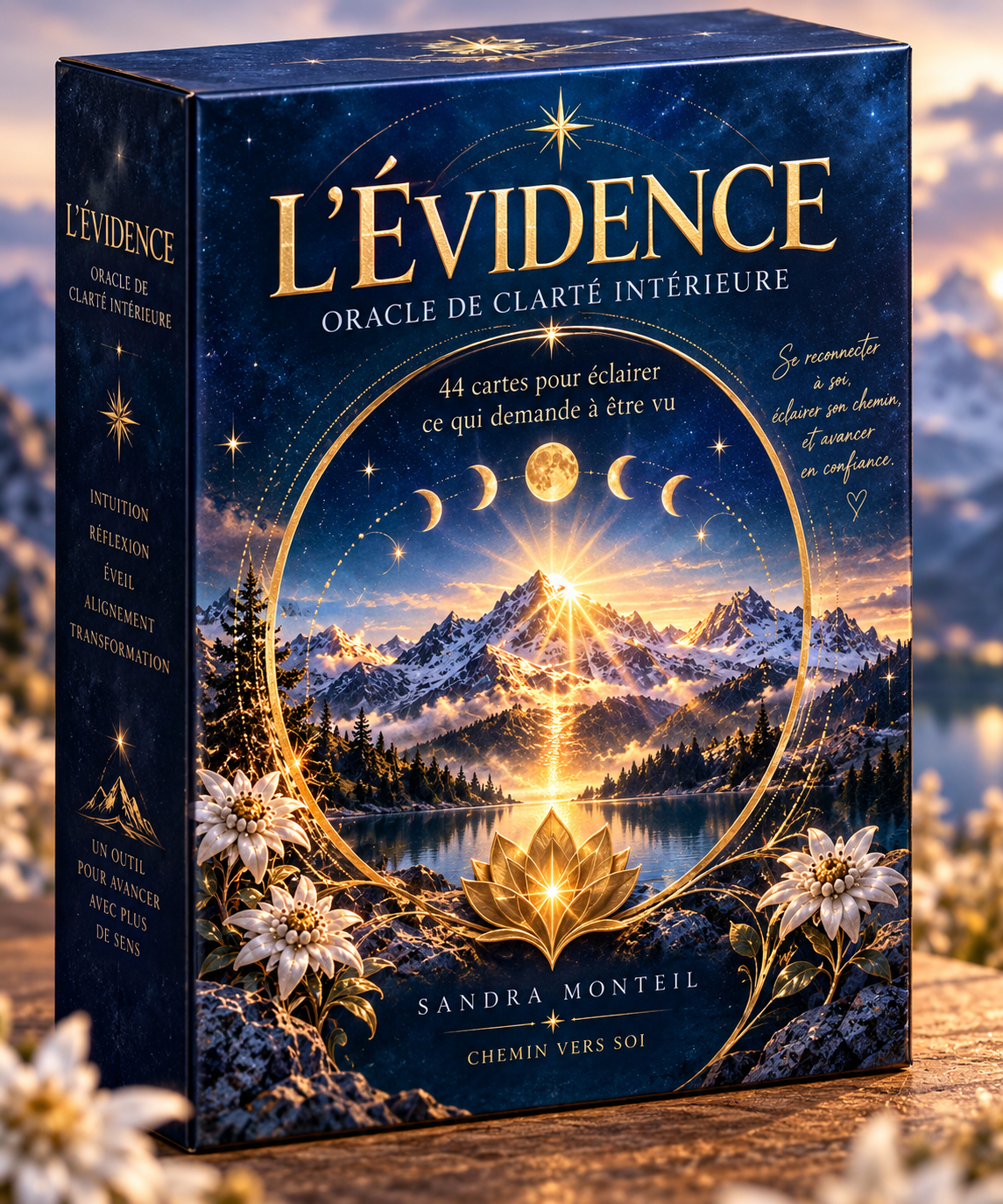 Coffret original L’Évidence, oracle de clarté intérieure de Sandra Monteil